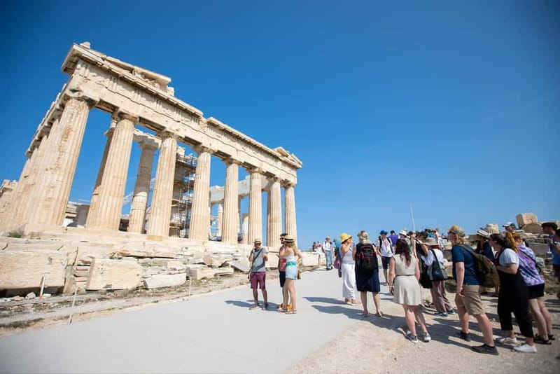Acropolis, Parthenon & Athens Old City Heritage Walking Tour - The Propylaea, Athena Nike, and the first great views