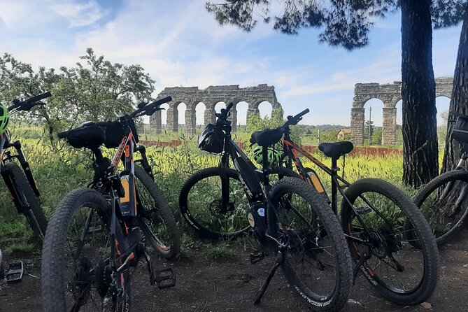 Ancient Appian Way PRIVATE Bike Tour - Aqueducts Park, where Roman engineering gets dramatic
