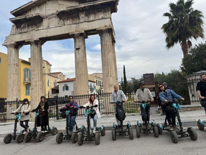 Ancient Athens Electric ATV Scooter Tour - Returning Through Plaka