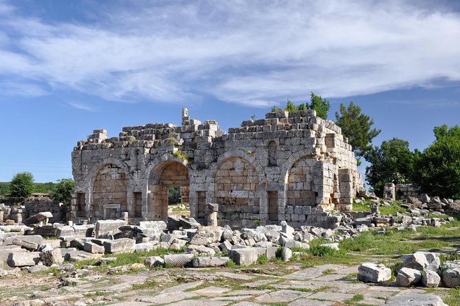 Ancient Perge, Aspendos Amphitheater and City of Side Tour - Side puts ancient ruins beside the Mediterranean
