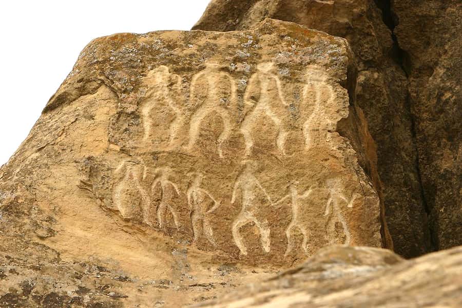 Baku: Gobustan & Absheron with Mud Volcanoes & Fire - Reading the ancient carvings at Gobustan