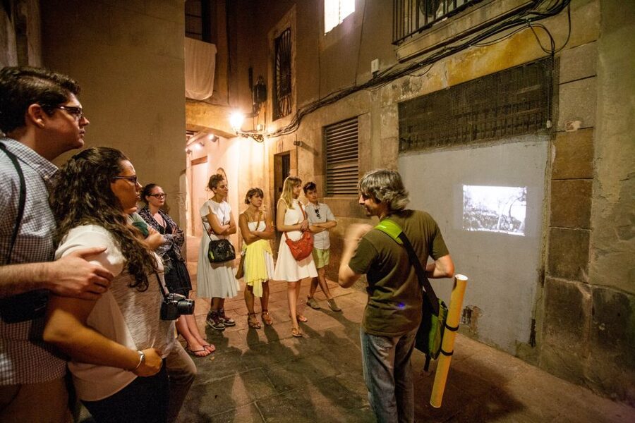 Barcelona: Dark History Night Walking Tour - Legends, props, and a portable projector