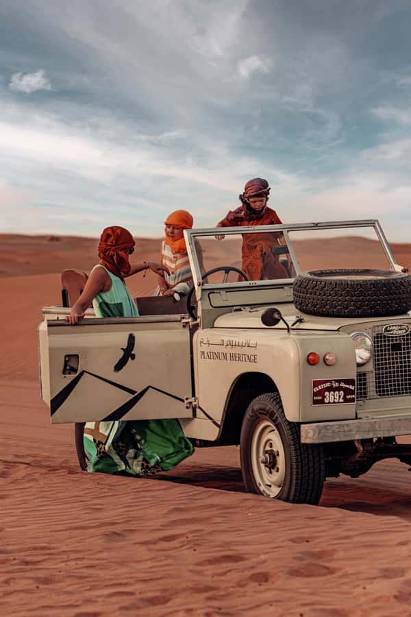Dubai: Heritage Safari in Vintage Land Rover with Dinner - A Bedouin-style camp with many small activities