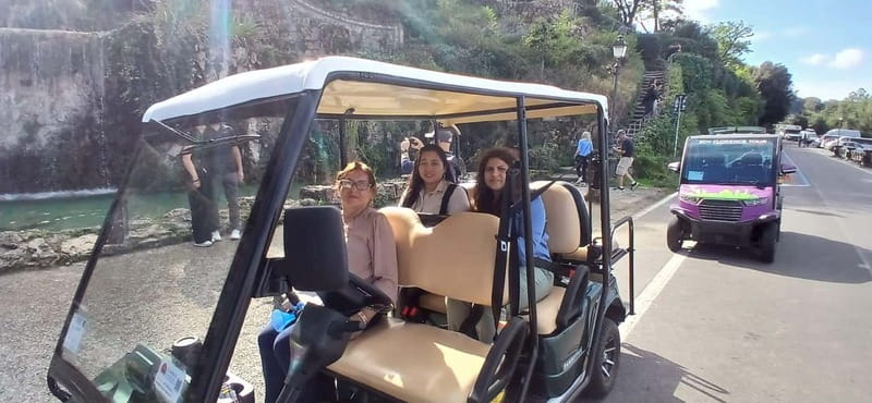 Florence to Fiesole golf cart tour:History & Panoramic views - San Romolo Cathedral in the center of Fiesole