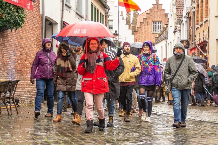Historical Walking Tour: The Story of Bruges - by Legends - Dijver and Rozenhoedkaai