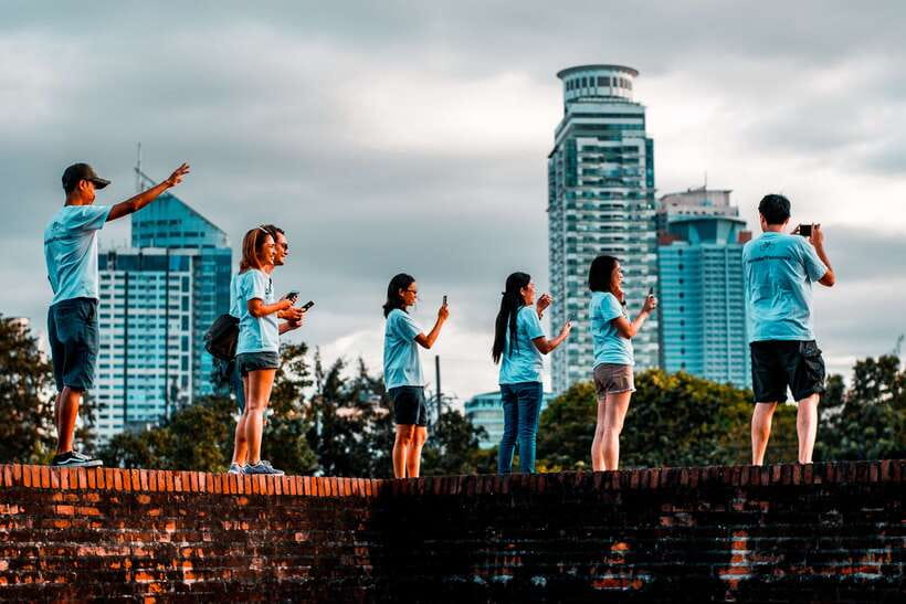 Intramuros, Manila: Historical Bamboo Bike Tour - Puerta del Parian and the café break
