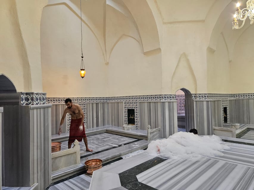 Istanbul: Gedikpasa Historical Hammam with Privacy Add-On - The Foam Massage in the Main Bath