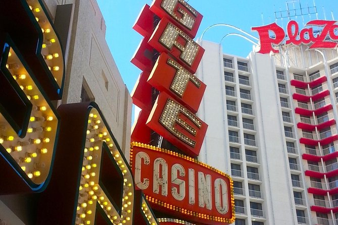 Las Vegas Downtown & Fremont Street - Guided Walking Tour - Starting at the Plaza and the first downtown stories