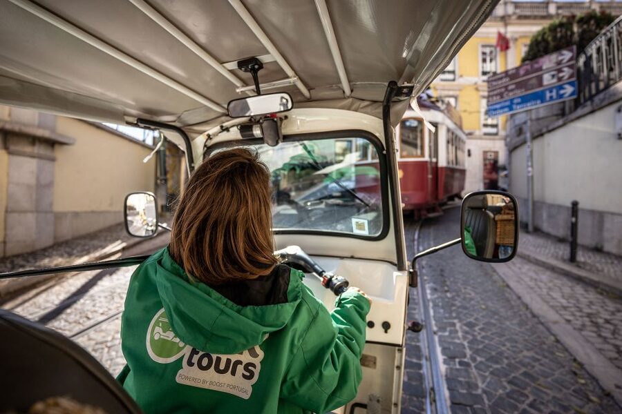Lisbon: Guided Tuk-Tuk Tour Along the Historic Tram Line 28 - Nossa Senhora do Monte delivers the first big view
