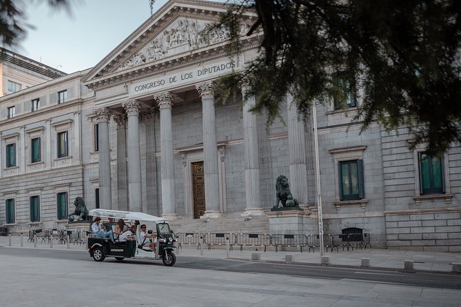 Madrid Historical Tour with Local Guide in Eco Tuk Tuk Private - Plaza de Santa Ana and the city’s social side