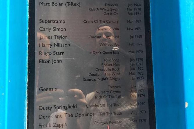 Private Rock n Roll History Tour of London in an Iconic Black Cab - Regent Street and David Bowie’s Ziggy Stardust