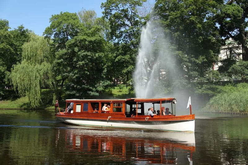 Riga: Canal & Daugava Cruise on a Historic Wooden Boat - The Freedom Monument and Latvian National Opera
