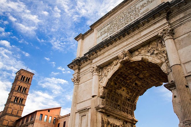 Rome in a Day Tour with Vatican, Colosseum and Historic Center - Looking Into the Roman Forum From Above