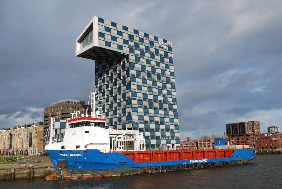Rotterdam: Harbor Cruise on a Historic Ship - Boarding the Historic Nehalennia Beside Erasmus Bridge