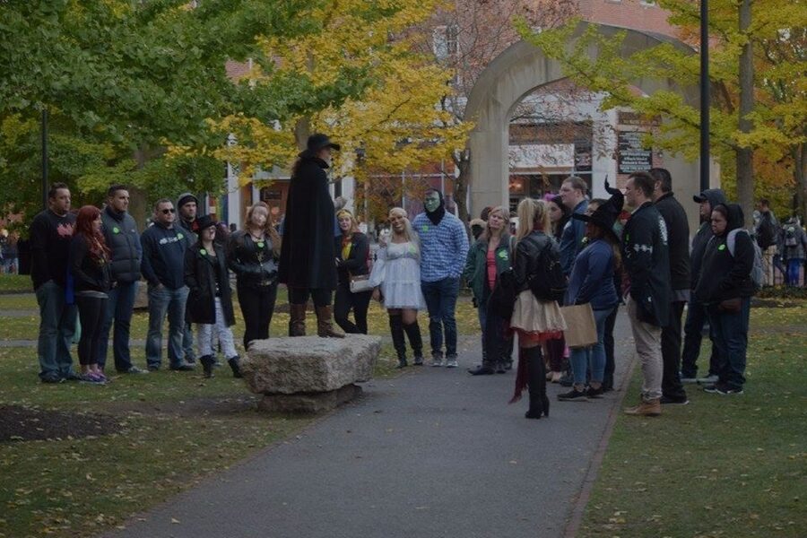 Salem Night Tour: Haunt and History Guided Night Tour - Old Town Hall and the Essex Street walk