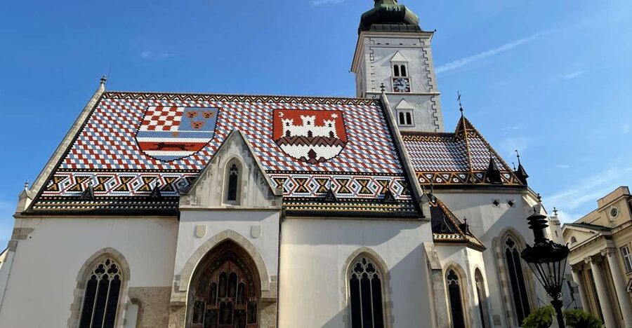 Zagreb: City & History Walking Tour & WW2 Tunnels - St. Mark’s Church and the Stone Gate